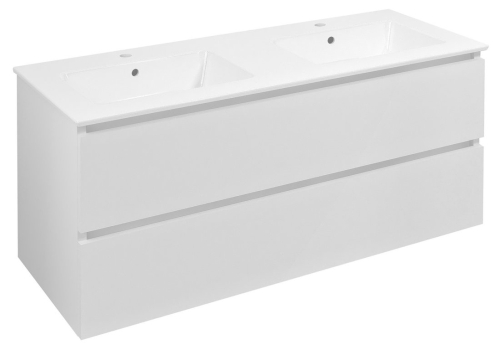 Sapho EZARA 120 cm mosdótartó szekrény, fényes fehér EZ121-3030