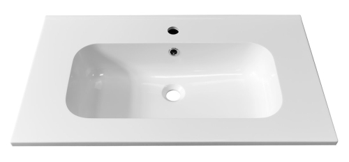 Sapho SIDRA 81x46 cm öntöttmárvány mosdó, fehér SD081