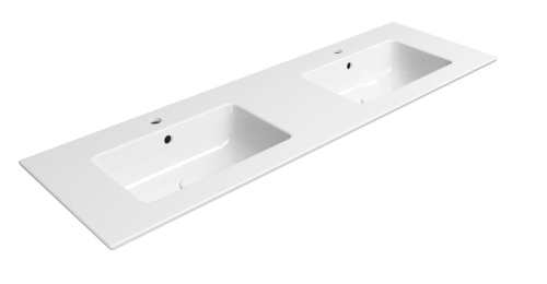 Sapho GSI PURA SLIM 142x46 cm ExtraGlaze dupla kerámiamosdó, fehér 8889111