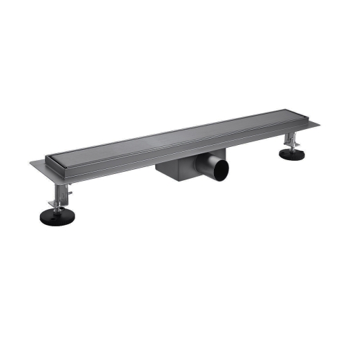Roltechnik 700 mm rozsdamentes zuhanyfolyóka, szálcsiszolt gunmetal RRF-GM-700