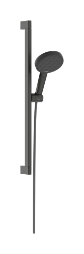 Hansgrohe Raindance Alive Select S EcoSmart 125 3jet kézizuhany 65 cm zuhanyrúddal, szálcsiszolt fekete króm 24600340