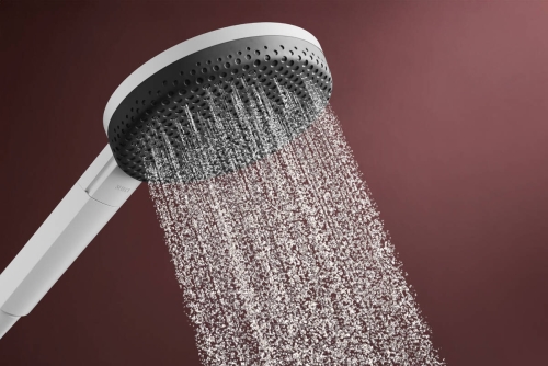 Hansgrohe Raindance Alive Select S EcoSmart 125 3jet kézizuhany 65 cm zuhanyrúddal, matt fehér 24600700