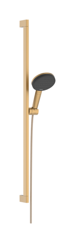 Hansgrohe Raindance Alive Select S EcoSmart 125 3jet kézizuhany 90 cm zuhanyrúddal, szálcsiszolt bronz 24601140