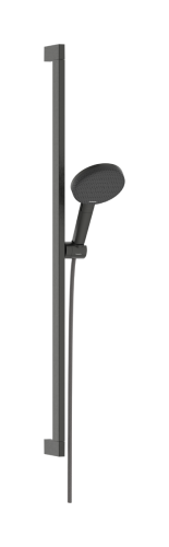 Hansgrohe Raindance Alive Select S EcoSmart 125 3jet kézizuhany 90 cm zuhanyrúddal, szálcsiszolt fekete króm 24601340