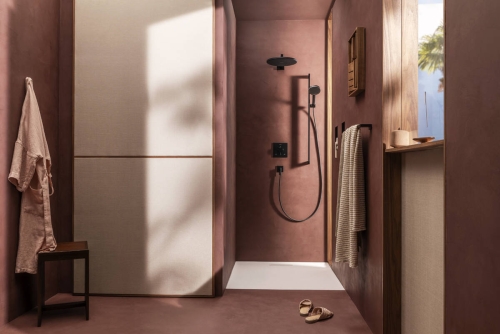 Hansgrohe Raindance Alive Select S EcoSmart 125 3jet kézizuhany 90 cm zuhanyrúddal, matt fekete 24601670