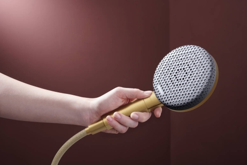 Hansgrohe Raindance Alive Select S EcoSmart 125 3jet kézizuhany 65 cm zuhanyrúddal, szálcsiszolt bronz 24602140