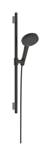 Hansgrohe Raindance Alive Select S EcoSmart 125 3jet kézizuhany 65 cm zuhanyrúddal, szálcsiszolt fekete króm 24602340