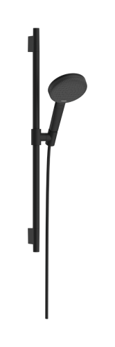 Hansgrohe Raindance Alive Select S EcoSmart 125 3jet kézizuhany 65 cm zuhanyrúddal, matt fekete 24602670