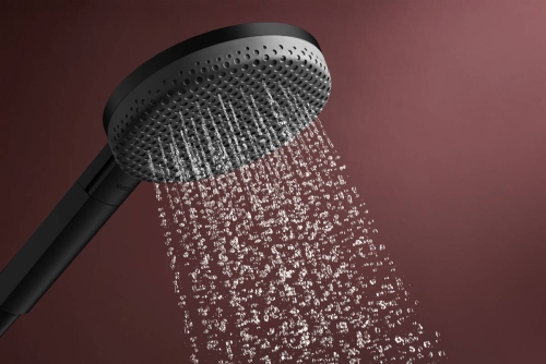 Hansgrohe Raindance Alive Select S EcoSmart 125 3jet kézizuhany 65 cm zuhanyrúddal, matt fekete 24602670