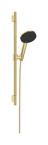 Hansgrohe Raindance Alive Select S EcoSmart 125 3jet kézizuhany 65 cm zuhanyrúddal, polírozott arany 24602990
