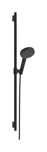 Hansgrohe Raindance Alive Select S EcoSmart 125 3jet kézizuhany 90 cm zuhanyrúddal, matt fekete 24603670