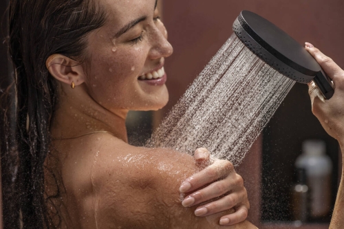 Hansgrohe Raindance Alive Select S EcoSmart 125 3jet kézizuhany 90 cm zuhanyrúddal, matt fekete 24603670