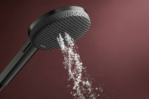 Hansgrohe Raindance Alive Select S EcoSmart 125 3jet zuhanyszett, szálcsiszolt fekete króm 24611340