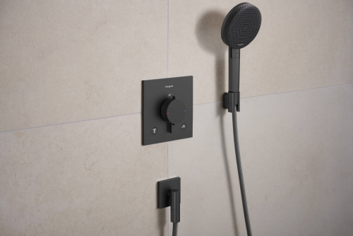 Hansgrohe Raindance Alive Select S EcoSmart 125 3jet zuhanyszett, szálcsiszolt fekete króm 24611340