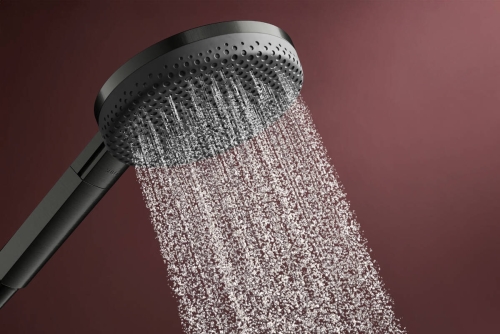 Hansgrohe Raindance Alive Select S EcoSmart 125 3jet zuhanyszett, szálcsiszolt fekete króm 24611340