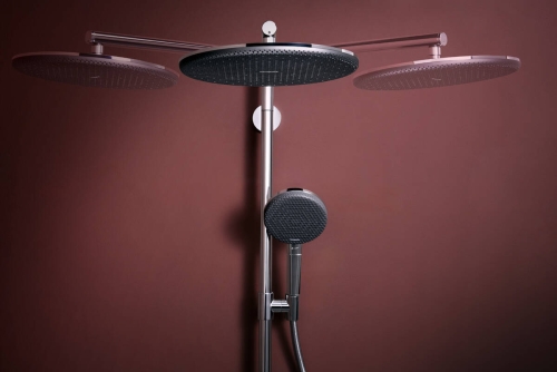Hansgrohe Raindance Alive S Puro Showerpipe Ecostat Element 300 1jet termosztátos zuhanyrendszer, króm 24593000