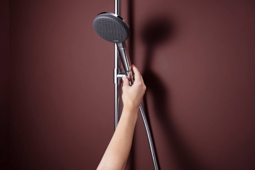 Hansgrohe Raindance Alive S Puro Showerpipe Ecostat Element 300 1jet termosztátos zuhanyrendszer, króm 24593000