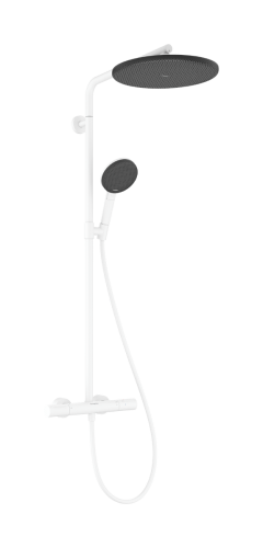 Hansgrohe Raindance Alive S Puro Showerpipe Ecostat Element 300 1jet termosztátos zuhanyrendszer, matt fehér 24593700