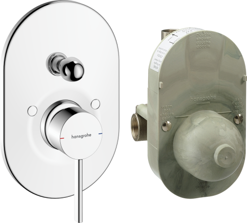 Hansgrohe Zesis S egykaros falsík alatti kádcsaptelep alaptesttel, króm 74418000
