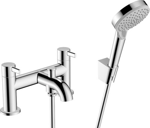 Hansgrohe Zesis S peremre szerelhető kádcsaptelep zuhanyszettel, króm 74424000