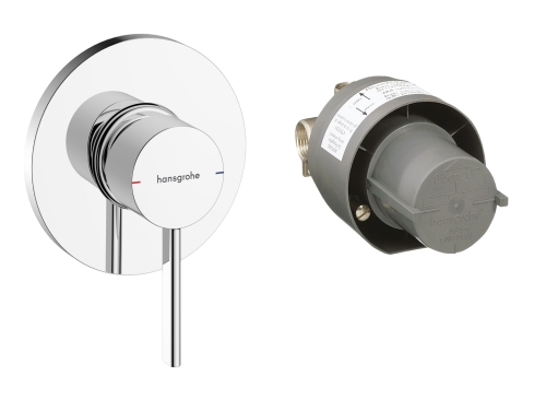 Hansgrohe Zesis S egykaros falsík alatti zuhanycsaptelep alaptesttel, króm 74618000