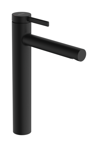 Hansgrohe Zesis S 230 CoolStart egykaros magasított mosdócsaptelep automata lefolyógarnitúrával, matt fekete 74730670