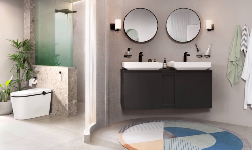 Hansgrohe Vivenis 110 CoolStart egykaros mosdócsaptelep automata lefolyógarnitúrával, matt fekete 75023670