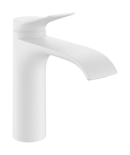 Hansgrohe Vivenis 110 CoolStart egykaros mosdócsaptelep automata lefolyógarnitúrával, matt fehér 75023700