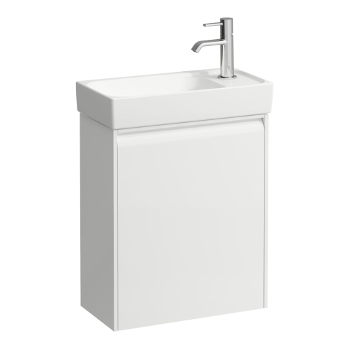 Laufen Meda alsószekrény 460 mm, 1 ajtóval, ajtózsanér jobb oldalon, H815113 mosdóhoz, matt fehér H4215520112601