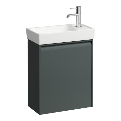 Laufen Meda alsószekrény 460 mm, 1 ajtóval, ajtózsanér jobb oldalon, H815113 mosdóhoz, traffic gray H4215520112661