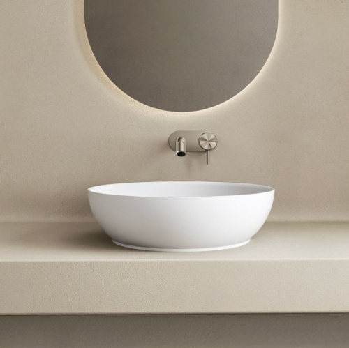 MARMY SOLIGO 40 cm pultra ültethető mosdó, matt fehér 30 1000 04 10 11