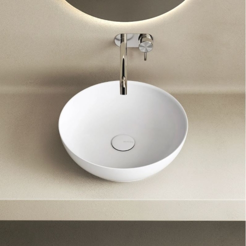 MARMY SOLIGO 40 cm pultra ültethető mosdó, matt fehér 30 1000 04 10 11