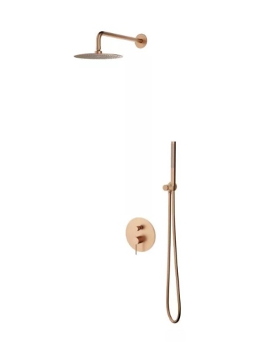 AREZZO design NOVA falsík alatti zuhanyszett, szálcsiszolt rozé arany AR-2160BR