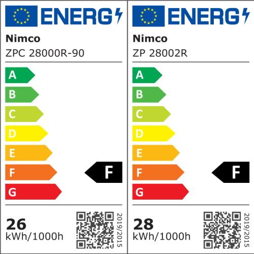 Roltechnik NIMCO 80 cm LED tükör, matt fekete ZPC 28002R-90