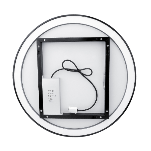 Roltechnik NIMCO 60 cm LED tükör érintésérzékelővel, matt fekete ZPC 28000RV-90