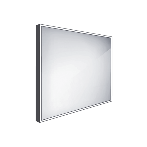 Roltechnik NIMCO 80x70 cm LED tükör, matt fekete ZPC 13003-90