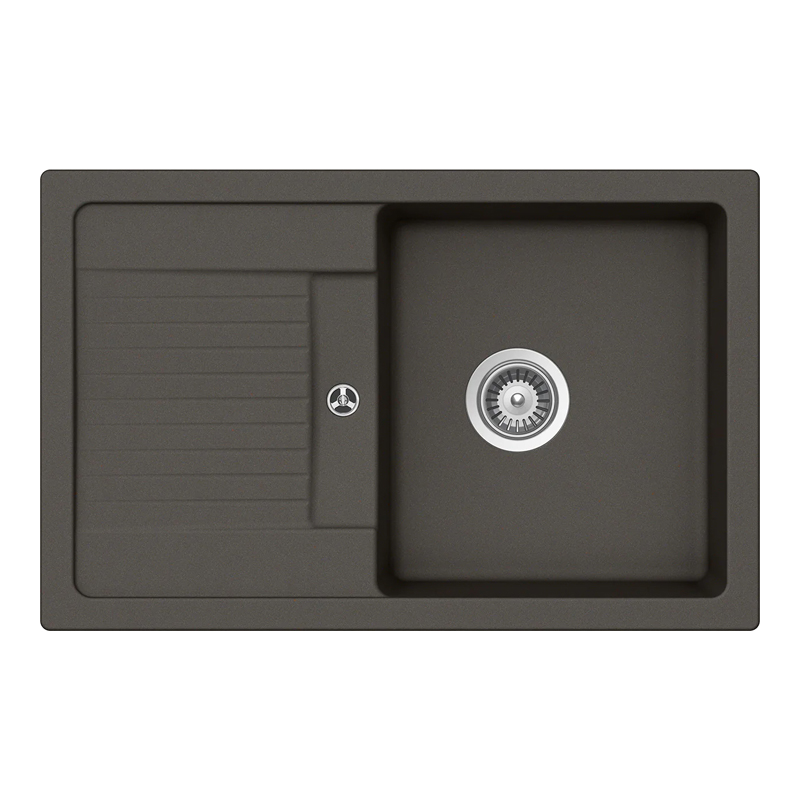 Schock Lima D-100S konyhai mosogatótálca Cristalite Asphalt 780 x 500 mm LIMD100SASPH