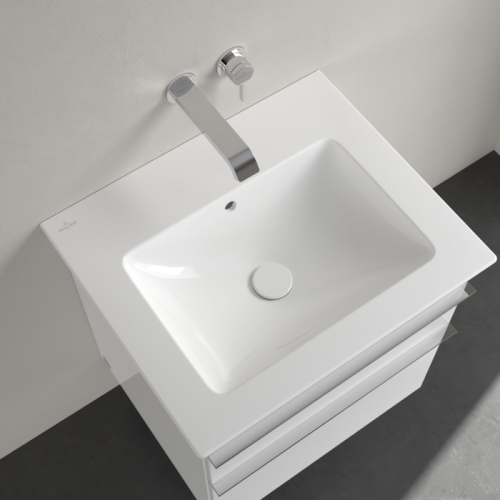 Villeroy & Boch Venticello 60x50 cm-es beépíthető mosdó csaplyuk nélkül CeramicPlus felülettel, fehér 412462R1