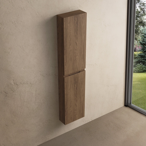 Marmy CODE 35x15x160 JOBBOS függesztett faliszekrény, 2 ajtó, laminált Brown Oak 20 51 02 16 12 86