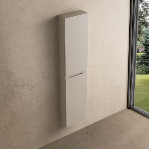 Marmy CODE 35x15x160 JOBBOS függesztett faliszekrény, 2 ajtó, laminált Light Taupe 20 51 02 16 12 75