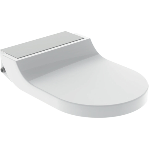 Geberit AquaClean Tuma Comfort WC kerámiára szerelhető berendezés, szálcsiszolt rozsdamentes acél takarólap 146.270.FW.1