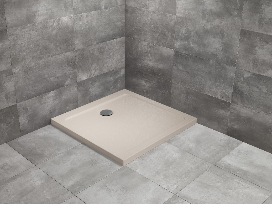 Radaway Doros Stone C 90x90 cm szögletes zuhanytálca, beige SDRC9090-01-84S