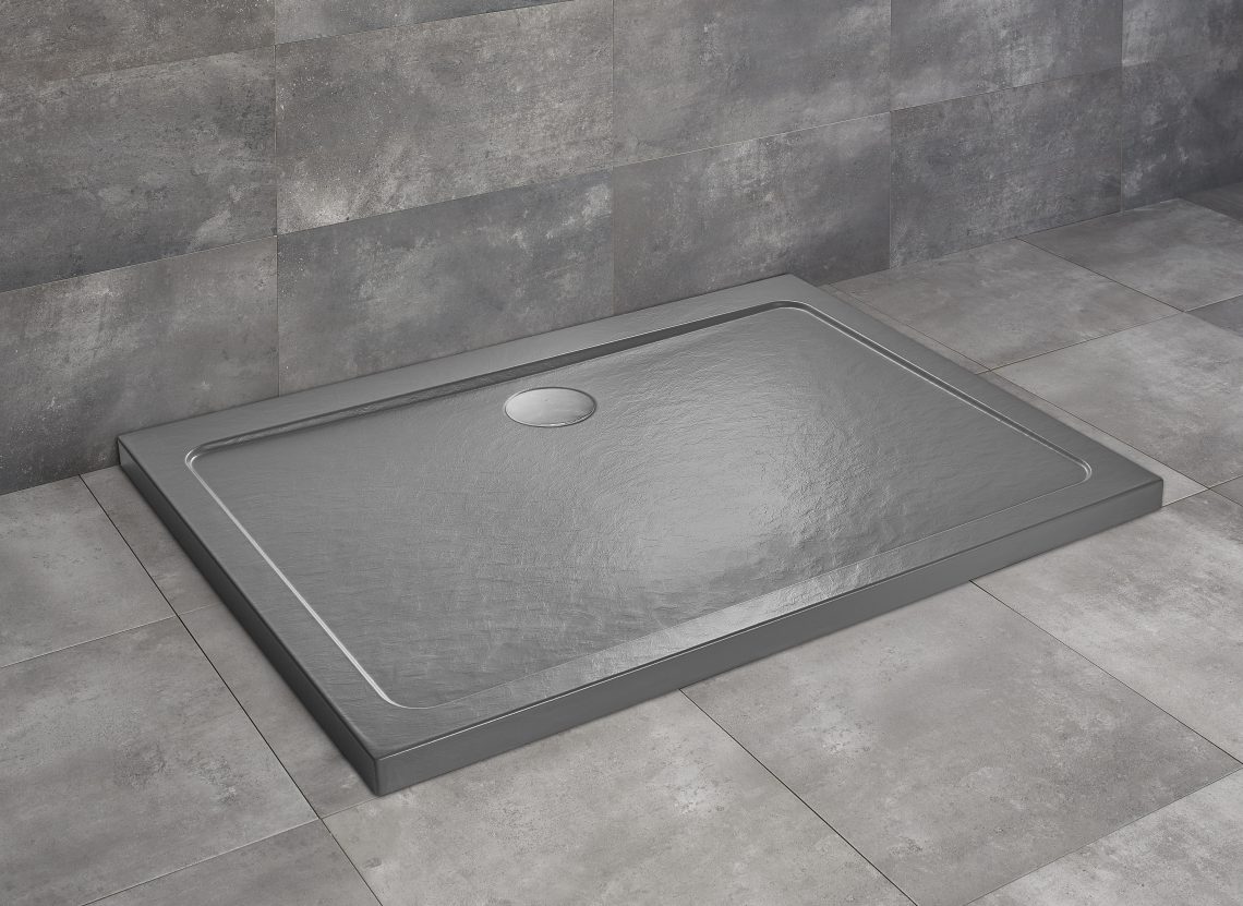 Radaway Doros Stone D 110x90 cm szögletes zuhanytálca, antracit SDRD1190-01-64S