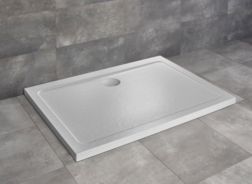 Radaway Doros Stone D 130x90 cm szögletes zuhanytálca, fehér SDRD1390-01-04S