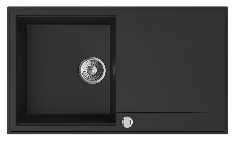 Mofém Zenit 86 1B1D gránit mosogató, metál fekete 760012803N3