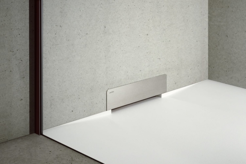 Laufen Nia falba épített lefolyó takaró zuhanytálcákhoz, rozsdamentes acél H2910301610001