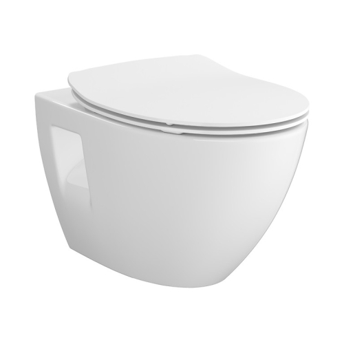 Cersanit Moduo Plus perem nélküli fali wc, lassú záródású, slim wc ülőkével S701-724
