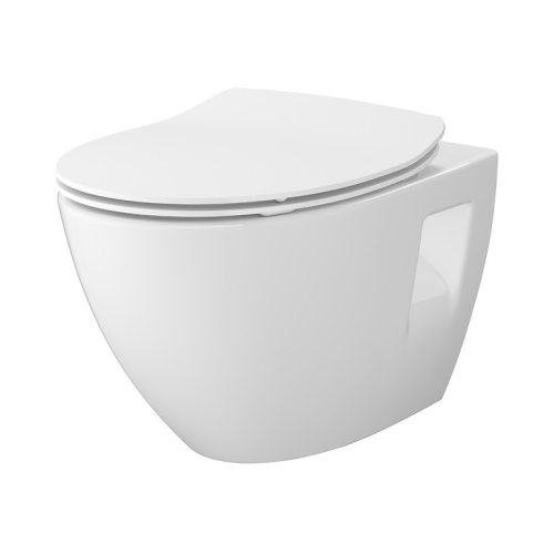 Cersanit Moduo Plus perem nélküli fali wc, lassú záródású, slim wc ülőkével S701-724