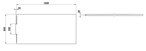 Laufen Nia 160x80 cm Marbond zuhanytálca, fehér H2100350000001