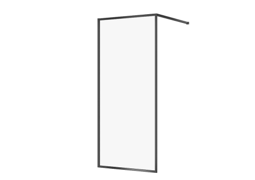 Cersanit Larga walk-in zuhanyfal 90 cm, matt fekete S932-138